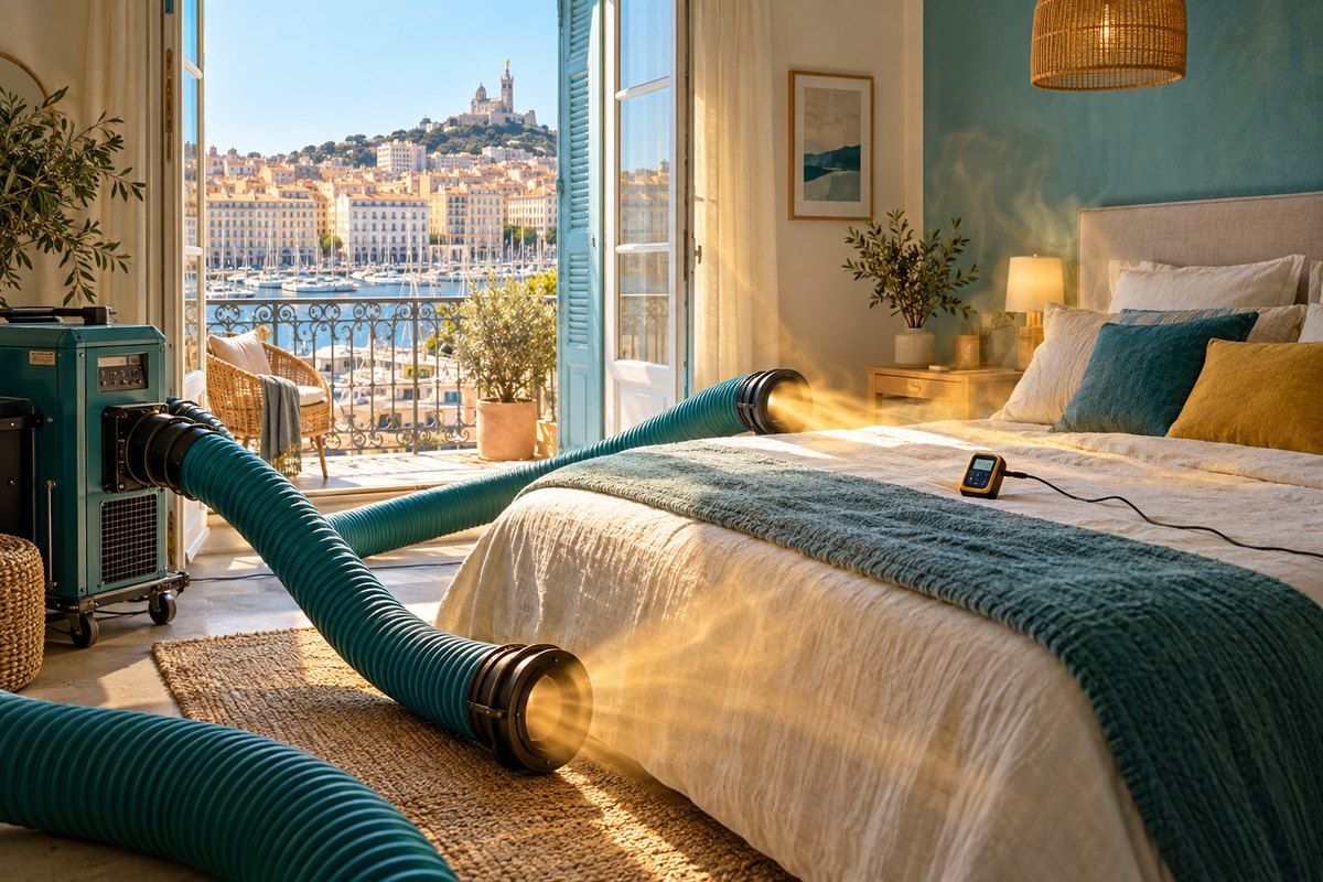 Traitement thermique d'une chambre à Marseille